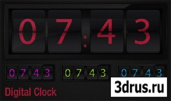 Digital Clock - PSD Source