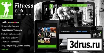 ThemeForest - Fitness Club - Responsive Gym Fitness Template - RIP