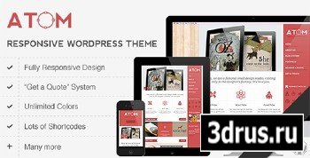 ThemeForest - Atom v3.5 - A Design Studio Full Resposive WordPress - FULL