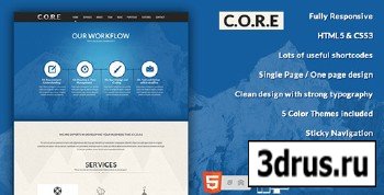 ThemeForest - Core - One Page Responsive HTML5 Template - FULL