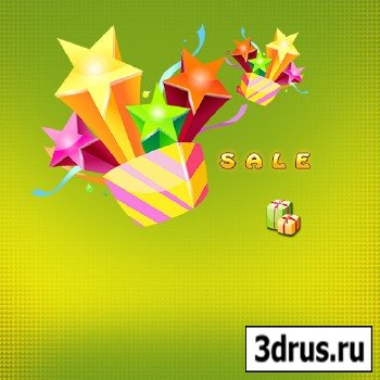PSD Source - Sale Box Stars