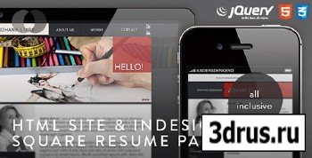 ThemeForest - HTML Site - Square Resume Package - RIP
