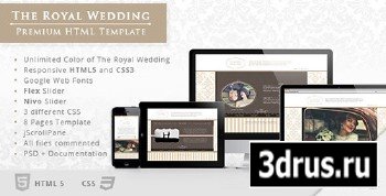ThemeForest - The Royal Wedding - Premium HTML Template - RIP