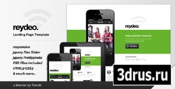 ThemeForest - Reydeo Responsive HTML Landing Page Template - RIP