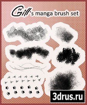 Manga brush set for Photoshop