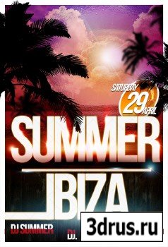 PSD Sources - Summer Ibiza Flyer 