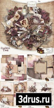 Scrap Set - Endless Time PNG and JPG Files