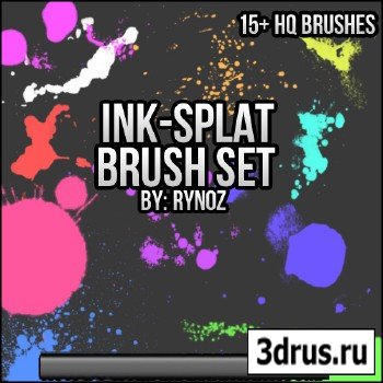 ABR Brushes Set For Adobe Photoshop - Splatter