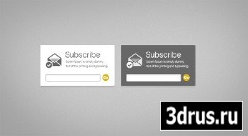 Beautiful Email Newsletter Subscription Form PSD