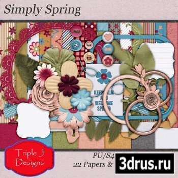 Scrap Set - Simply Spring PNG and JPG Files