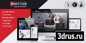 ThemeForest - Manly - Responsive Parallax One Page Template - RIP