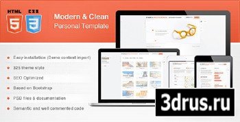 ThemeForest - Modern & Clean Personal Template - RIP