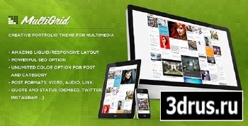 ThemeForest - MultiGrid v1.8 - Creative Portfolio, Multimedia Theme