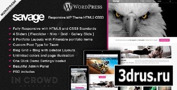ThemeForest - Savage v1.3 - Responsive Wordpress Theme
