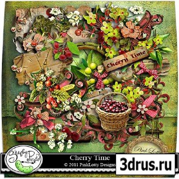 Scrap Set - Cherry Time PNG and JPG Files