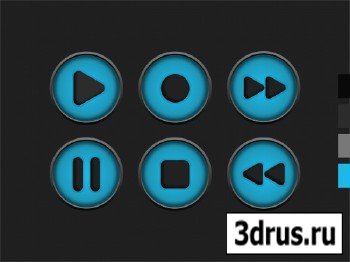 PSD Source - Player Buttons