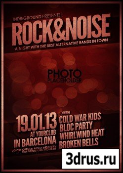 PSD Source - Rock Gig Poster