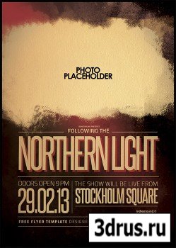 PSD Source - Northern Light Poster