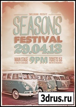 PSD Source - Seasons Festival Poster