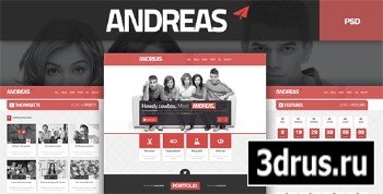 Andreas PSD Template - ThemeForest