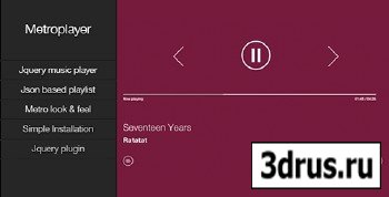 CodeCanyon - Metroplayer - Fullscreen music plugin