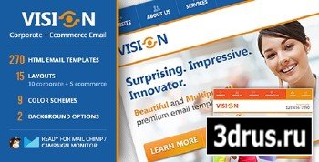 ThemeForest - Vision - Corporate + Ecommerce Email Template
