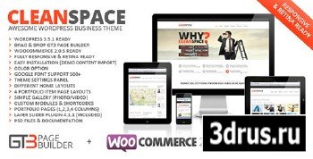 ThemeForest - CleanSpace v2.0.1 - Retina Ready Business WP Theme