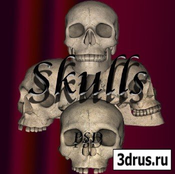 PSD Cliparts - Skulls