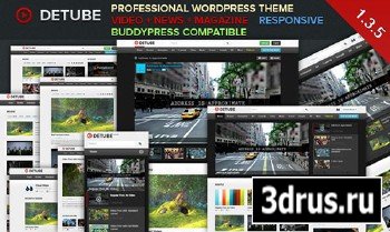 ThemeForest - deTube v1.3.5 - Professional Video WordPress Theme