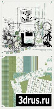 Scrap Set - Tendre comme Papa PNG and JPG Files