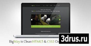 ThemeForest - BigWay - Onepage HTML5 & CSS3 Template - RIP
