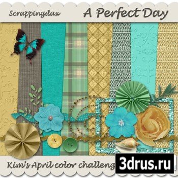 Scrap Set - A Perfect Day PNG and JPG Files