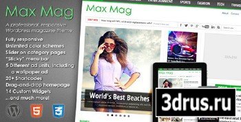 ThemeForest - Max Mag v1.09 - Responsive Wordpress Magazine Theme (Update)