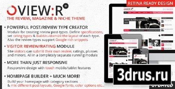 ThemeForest - View:r v1.3 - visitor/author review magazine niche theme