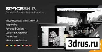 ThemeForest - Spaceship v1.4.1 - Minimalist Photography Portfolio Theme