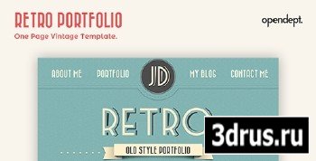 ThemeForest - Retro Portfolio - One Page Vintage Template 