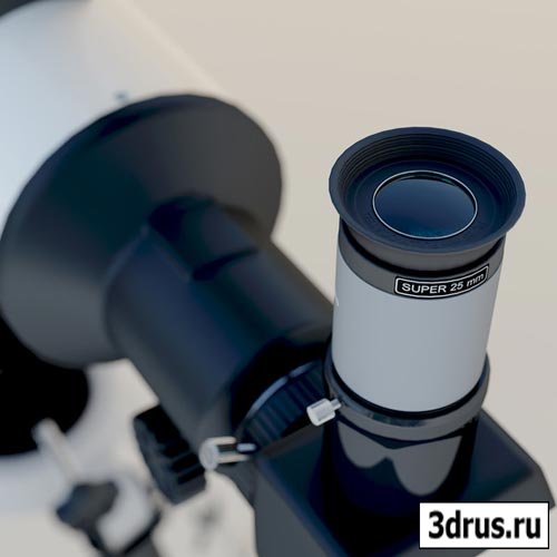 3D модель телескопа Bresser R-80