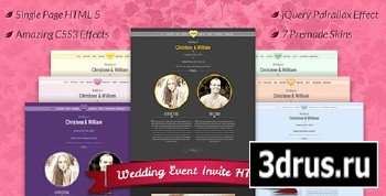 ThemeForest - Wedding Event Invite HTML5 - RIP