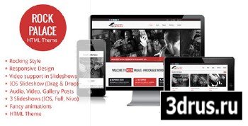 ThemeForest - Rock Palace - a Responsive Music HTML Theme - RIP