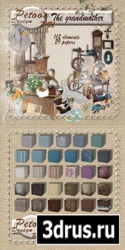 Scrap Set - The Grandmother PNG and JPG Files