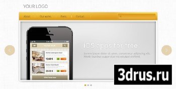PSD Web Design - Golden Web Template Header