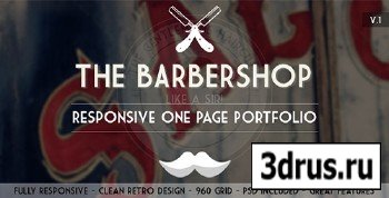 ThemeForest - The Barbershop - Responsive Portfolio - RIP