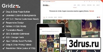 ThemeForest - Gridz v1.04 - Creative Agency Retina Ready WP Theme