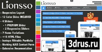 ThemeForest - Lionsso - Responsive & Clean HTML5 Template - RIP