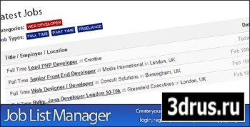 CodeCanyon - Job List Manager