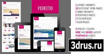 ThemeForest - Perfetto - Responsive Bootstrap Template - RIP