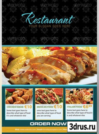 The Restaurant Flyer  GraphicRiver