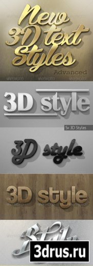 New 3D Text Styles Advanced  GraphicRiver