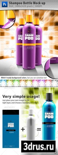 Shampoo Bottle Mock-up – GraphicRiver. PSD