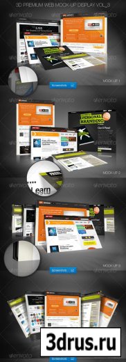 3D Premium Web Mock-Up Display Vol_3 – GraphicRiver